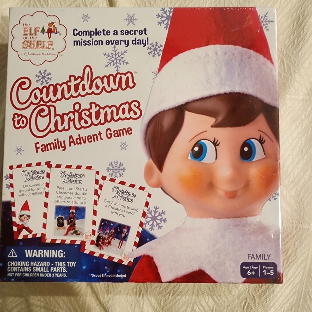 Elf on the Shelf Countdown to Christmas Game NIB